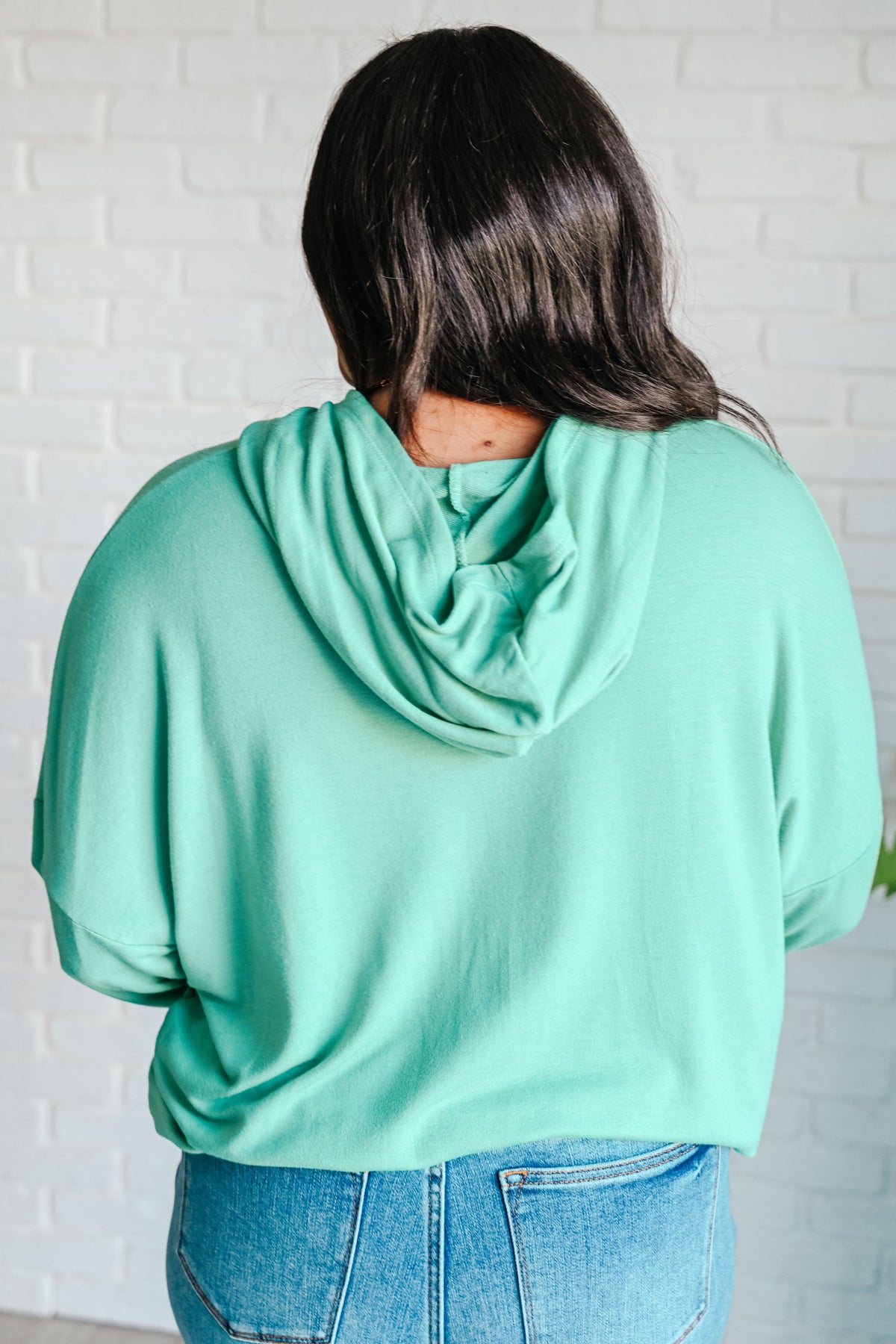 I Am the City Hooded Pullover in Mint-Tops-Villari Chic, women's online fashion boutique in Severna, Maryland