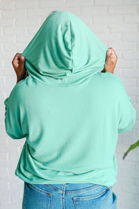 I Am the City Hooded Pullover in Mint-Tops-Villari Chic, women's online fashion boutique in Severna, Maryland