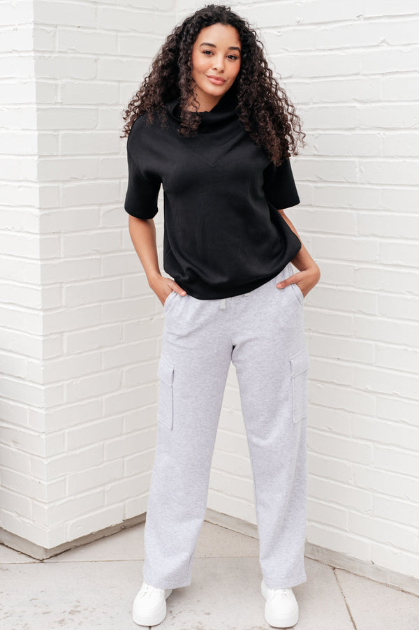 I Just Felt Like It Mock Neck Top in Black-Tops-Villari Chic, women's online fashion boutique in Severna, Maryland