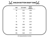 Shiloh Button Snap Tank - Ocean Blue-tanks-Villari Chic, women's online fashion boutique in Severna, Maryland