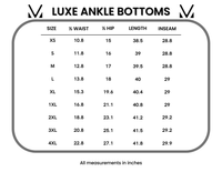 Luxe Ankle Bottoms- Navy-bottoms-Villari Chic, women's online fashion boutique in Severna, Maryland