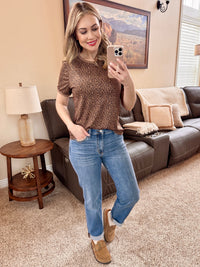 Leopard Print Crewneck Top-Villari Chic, women's online fashion boutique in Severna, Maryland