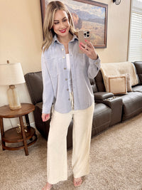 Natural Linen Pants-Villari Chic, women's online fashion boutique in Severna, Maryland