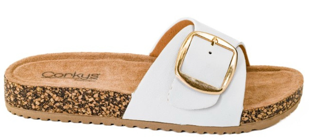 Corky's Road Trip Sandals in Ivory-Villari Chic, women's online fashion boutique in Severna, Maryland