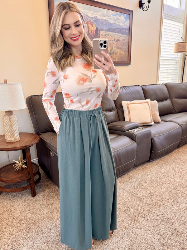 Summer Orange Floral Sheer Top-Villari Chic, women's online fashion boutique in Severna, Maryland