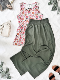 Presley Palazzo Pants - Olive-bottoms-Villari Chic, women's online fashion boutique in Severna, Maryland