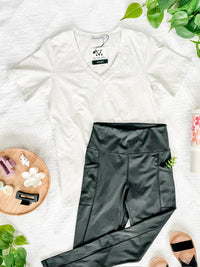 Athleisure Leggings - Black-Leggings-Villari Chic, women's online fashion boutique in Severna, Maryland