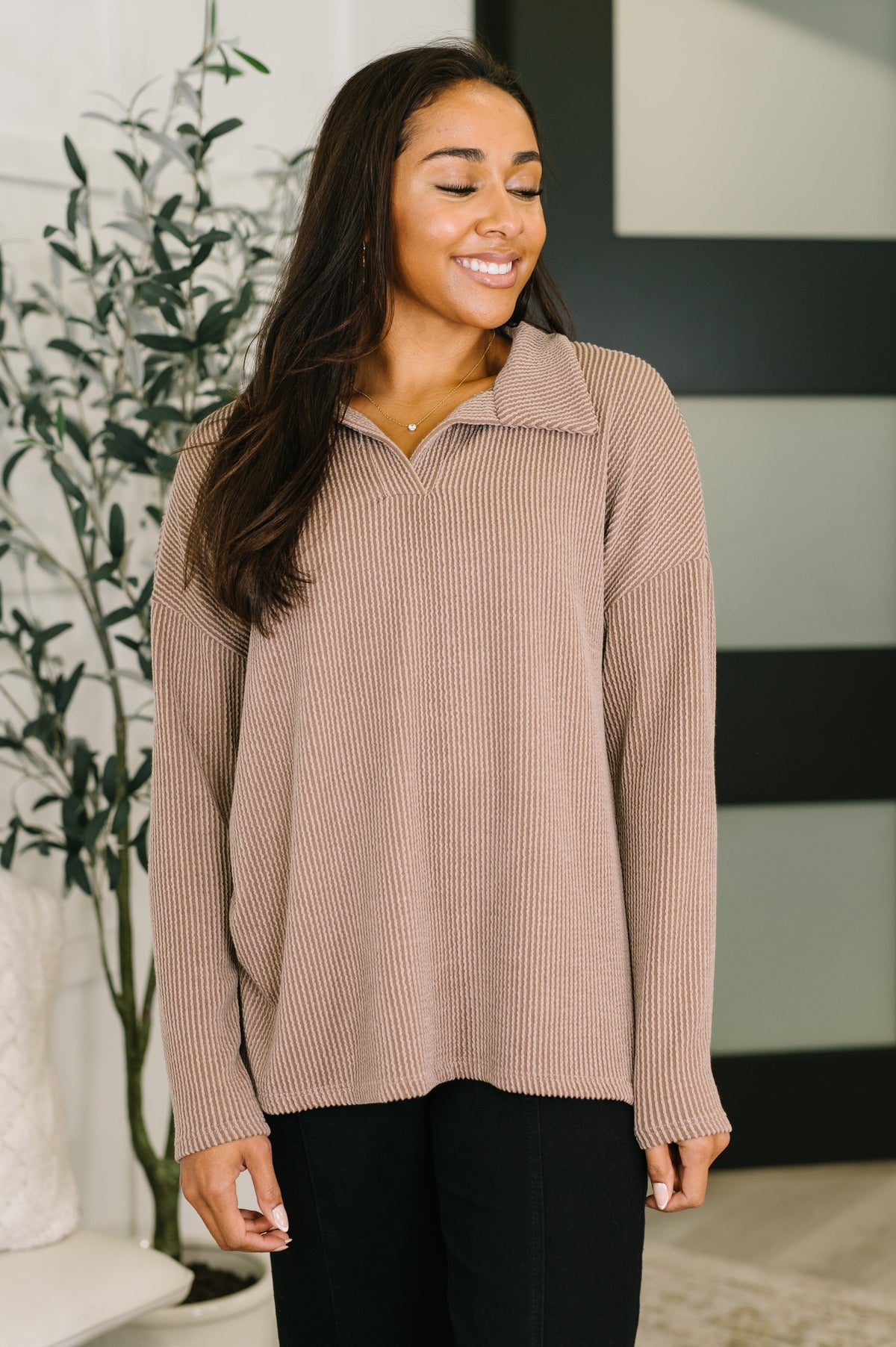 I Want You so Bad Henley Pull Over-Womens-Villari Chic, women's online fashion boutique in Severna, Maryland