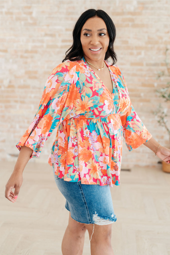 In Other Words, Hold My Hand V-Neck Blouse-Tops-Villari Chic, women's online fashion boutique in Severna, Maryland