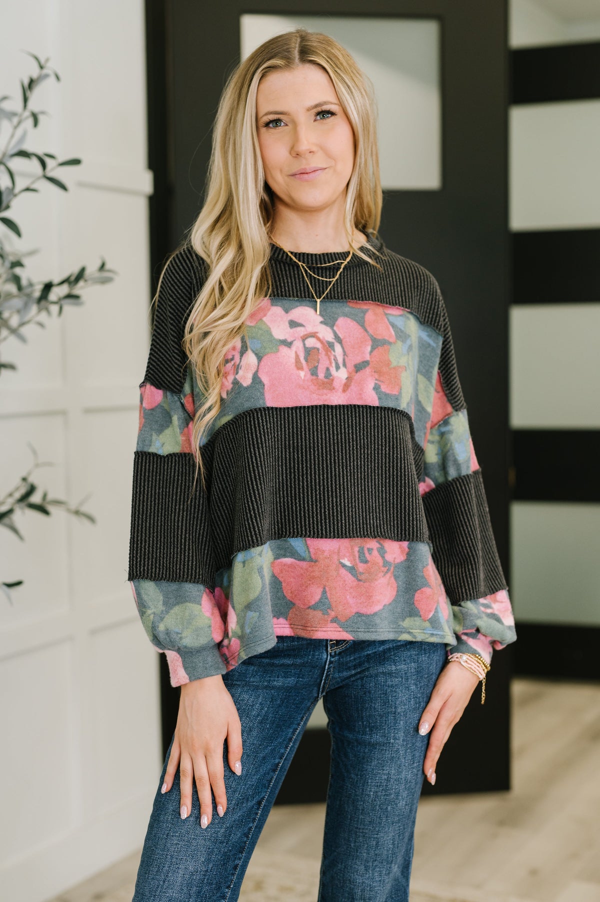 In the Spotlight Contrast Pullover-Womens-Villari Chic, women's online fashion boutique in Severna, Maryland