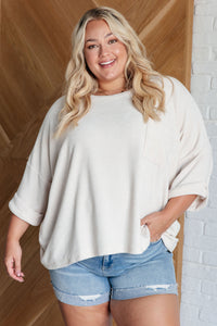 Ivory Thoughts Chenille Blouse-Tops-Villari Chic, women's online fashion boutique in Severna, Maryland