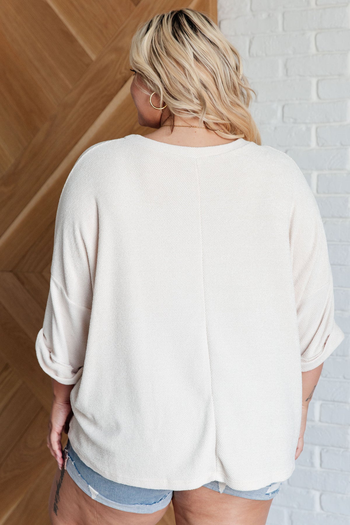 Ivory Thoughts Chenille Blouse-Tops-Villari Chic, women's online fashion boutique in Severna, Maryland