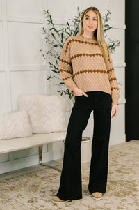 Ivy Lane Textured Sweater in Taupe-Womens-Villari Chic, women's online fashion boutique in Severna, Maryland