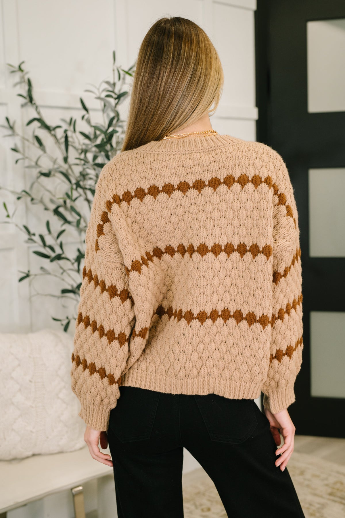 Ivy Lane Textured Sweater in Taupe-Womens-Villari Chic, women's online fashion boutique in Severna, Maryland