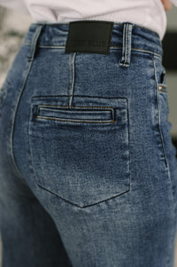 Judy Blue High Waist Column Straight Button-Fly & Back Welt Pkts-Womens-Villari Chic, women's online fashion boutique in Severna, Maryland