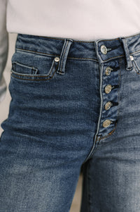 Judy Blue High Waist Column Straight Button-Fly & Back Welt Pkts-Womens-Villari Chic, women's online fashion boutique in Severna, Maryland