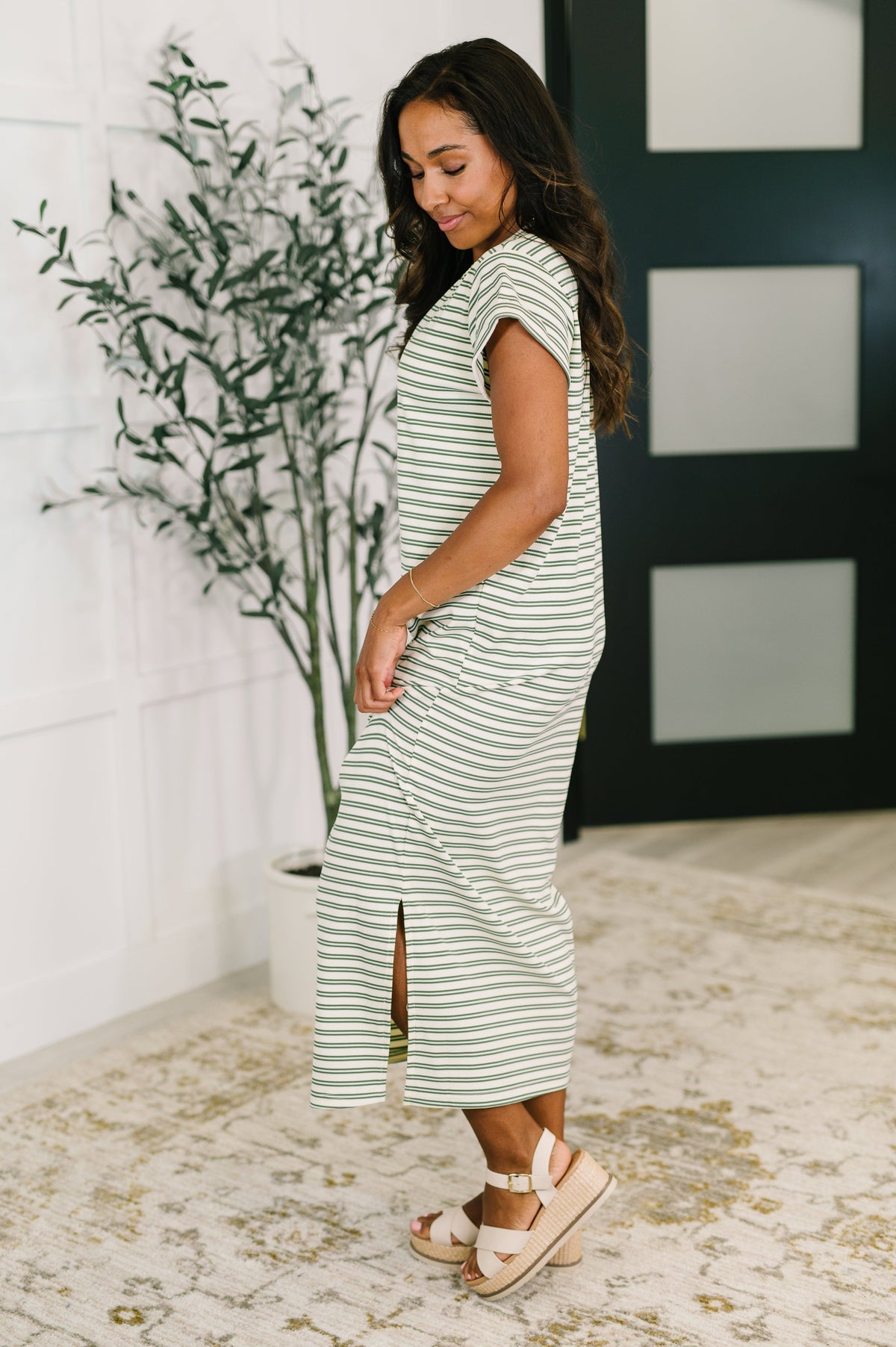 Keep Me Comfy Casual Maxi Dress in Green-Womens-Villari Chic, women's online fashion boutique in Severna, Maryland