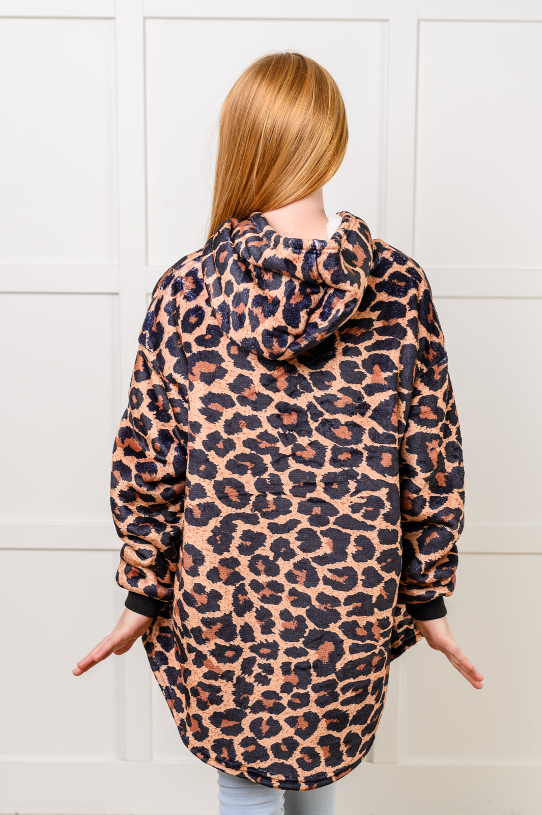 Kids Oversized Hoodie Blanket in Leopard-Layers-Villari Chic, women's online fashion boutique in Severna, Maryland