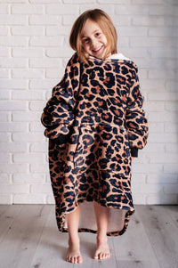 Kids Oversized Hoodie Blanket in Leopard-Layers-Villari Chic, women's online fashion boutique in Severna, Maryland