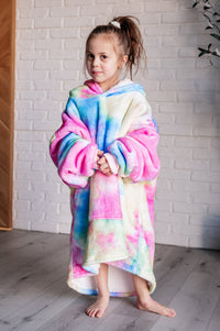 Kids Oversized Hoodie Blanket in Rainbow-Layers-Villari Chic, women's online fashion boutique in Severna, Maryland