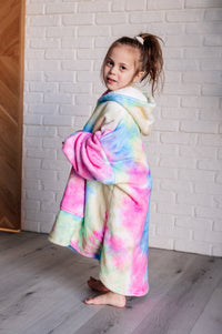 Kids Oversized Hoodie Blanket in Rainbow-Layers-Villari Chic, women's online fashion boutique in Severna, Maryland