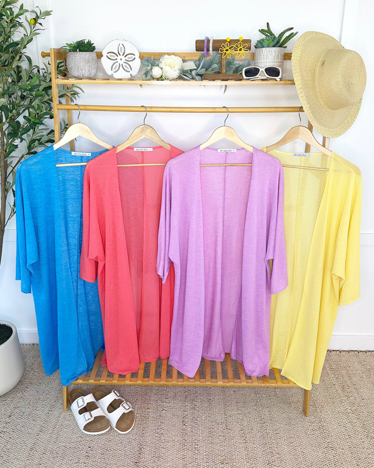 Ellie Cover-Up Kimono - Lemon-Cardigan-Villari Chic, women's online fashion boutique in Severna, Maryland