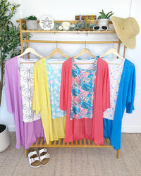 Ellie Cover-Up Kimono - Lemon-Cardigan-Villari Chic, women's online fashion boutique in Severna, Maryland