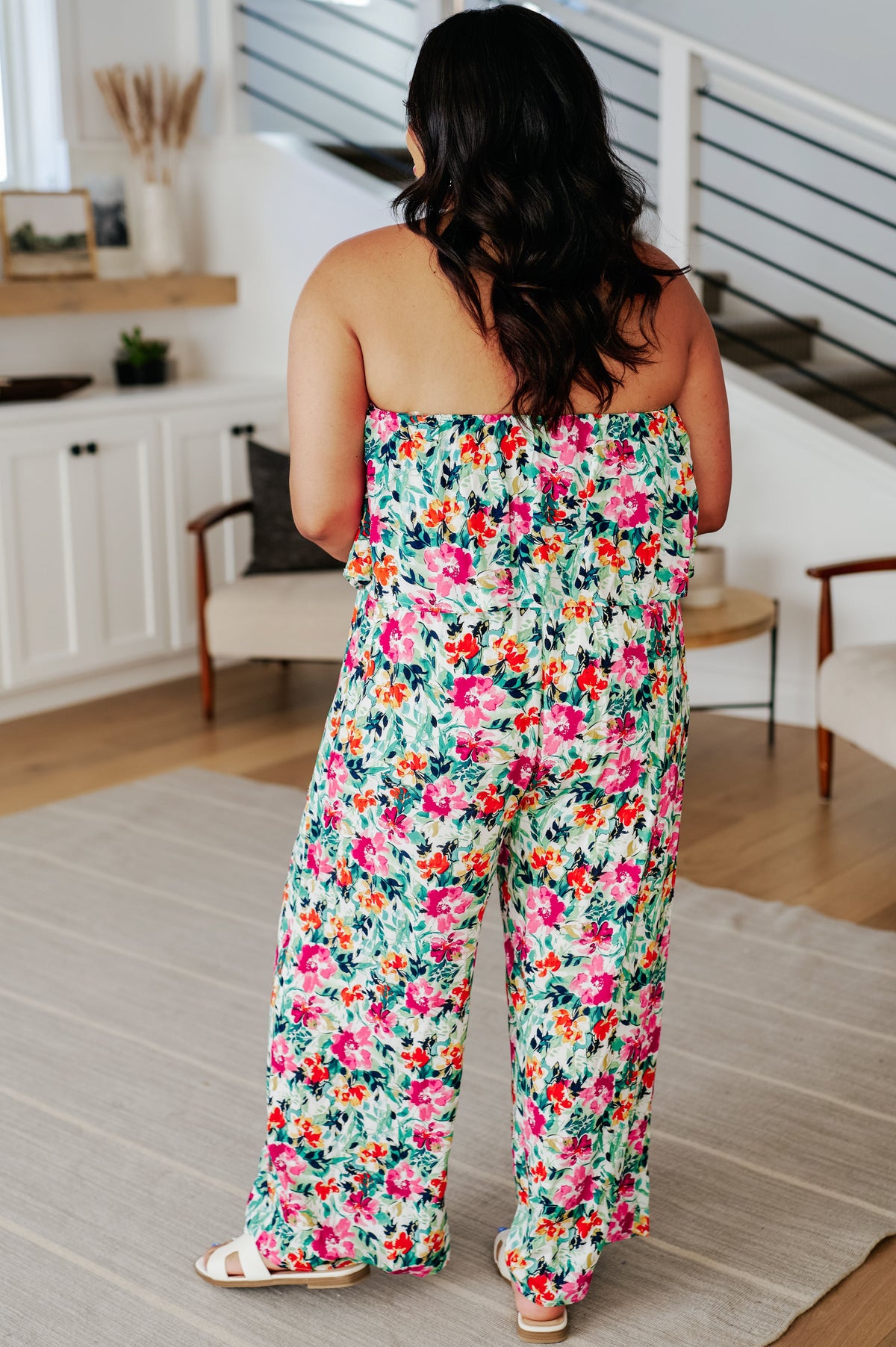 Life of the Party Floral Jumpsuit in Green-Womens-Villari Chic, women's online fashion boutique in Severna, Maryland