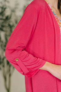 Lizzy Cardigan in Fuchsia-Womens-Villari Chic, women's online fashion boutique in Severna, Maryland