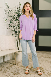 Lizzy Smock Top in Orchid Bloom-Womens-Villari Chic, women's online fashion boutique in Severna, Maryland