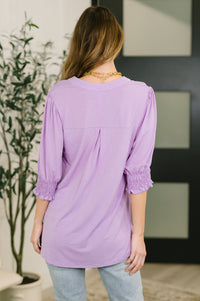 Lizzy Smock Top in Orchid Bloom-Womens-Villari Chic, women's online fashion boutique in Severna, Maryland