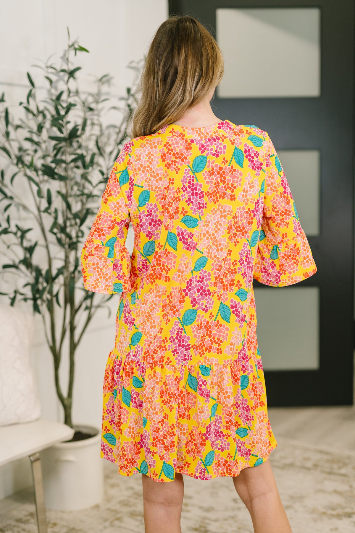 Lizzy Sunday Dress in Leaf Multi Floral- 3/3/2026 NEW-Womens-Villari Chic, women's online fashion boutique in Severna, Maryland