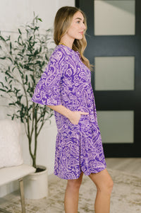 Lizzy Sunday Dress in Purple Paisley- 3/3/2026 NEW-Womens-Villari Chic, women's online fashion boutique in Severna, Maryland