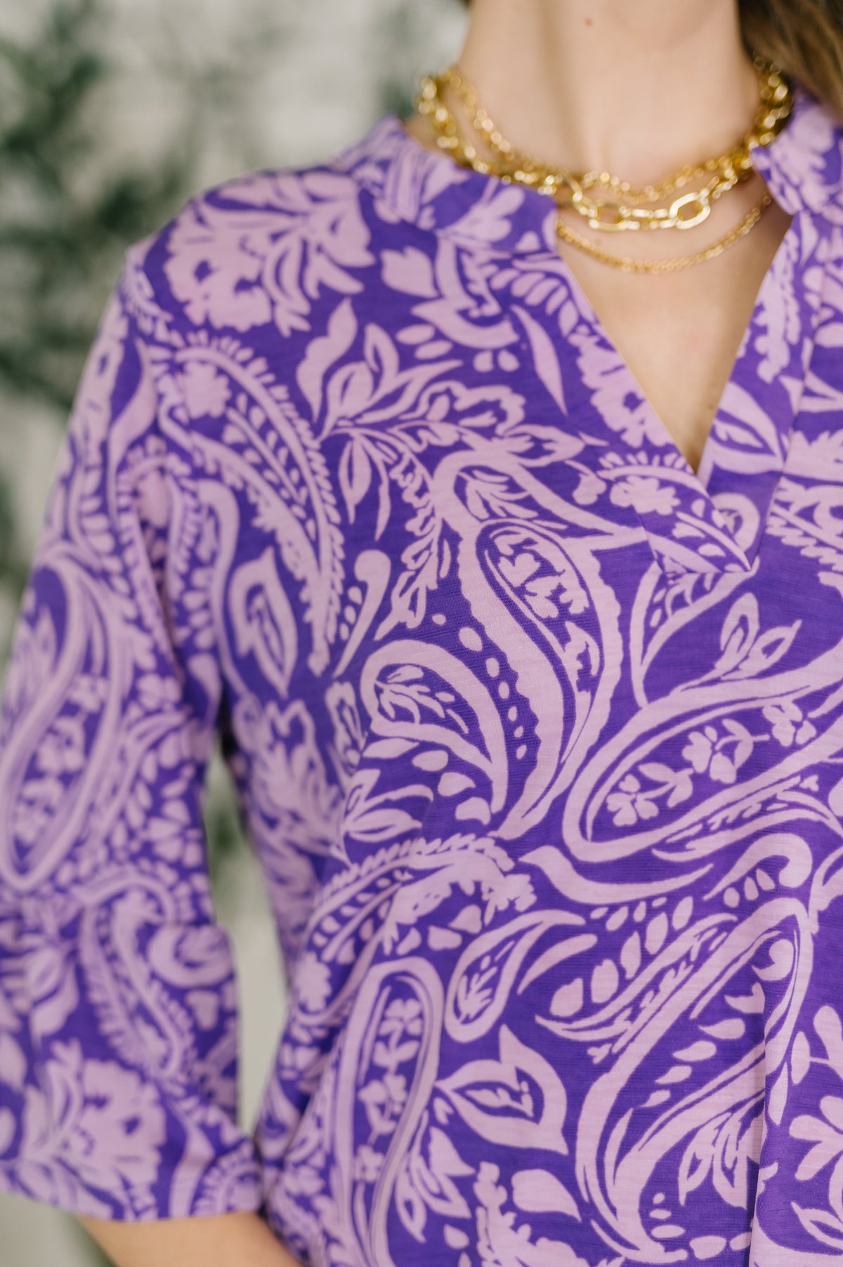 Lizzy Sunday Dress in Purple Paisley- 3/3/2026 NEW-Womens-Villari Chic, women's online fashion boutique in Severna, Maryland