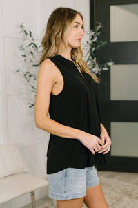 Lizzy Tank Top in Black-Womens-Villari Chic, women's online fashion boutique in Severna, Maryland