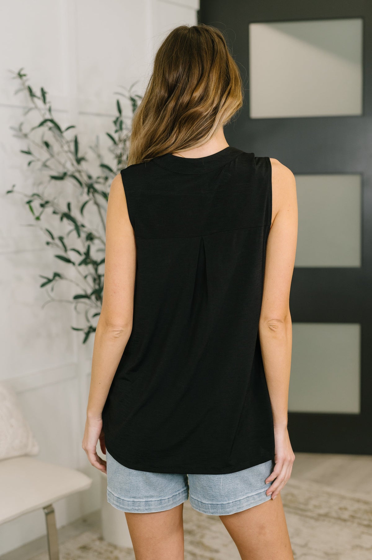 Lizzy Tank Top in Black-Womens-Villari Chic, women's online fashion boutique in Severna, Maryland