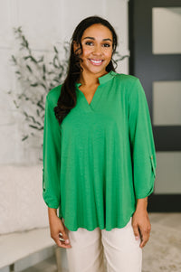 Lizzy Top in Kelly Green-Womens-Villari Chic, women's online fashion boutique in Severna, Maryland