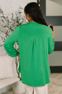Lizzy Top in Kelly Green-Womens-Villari Chic, women's online fashion boutique in Severna, Maryland