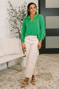 Lizzy Top in Kelly Green-Womens-Villari Chic, women's online fashion boutique in Severna, Maryland