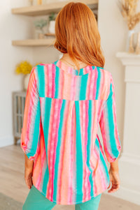 Lizzy Top in Sherbet Stripe-Tops-Villari Chic, women's online fashion boutique in Severna, Maryland