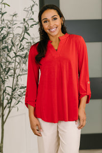 Lizzy Top in Red-Womens-Villari Chic, women's online fashion boutique in Severna, Maryland