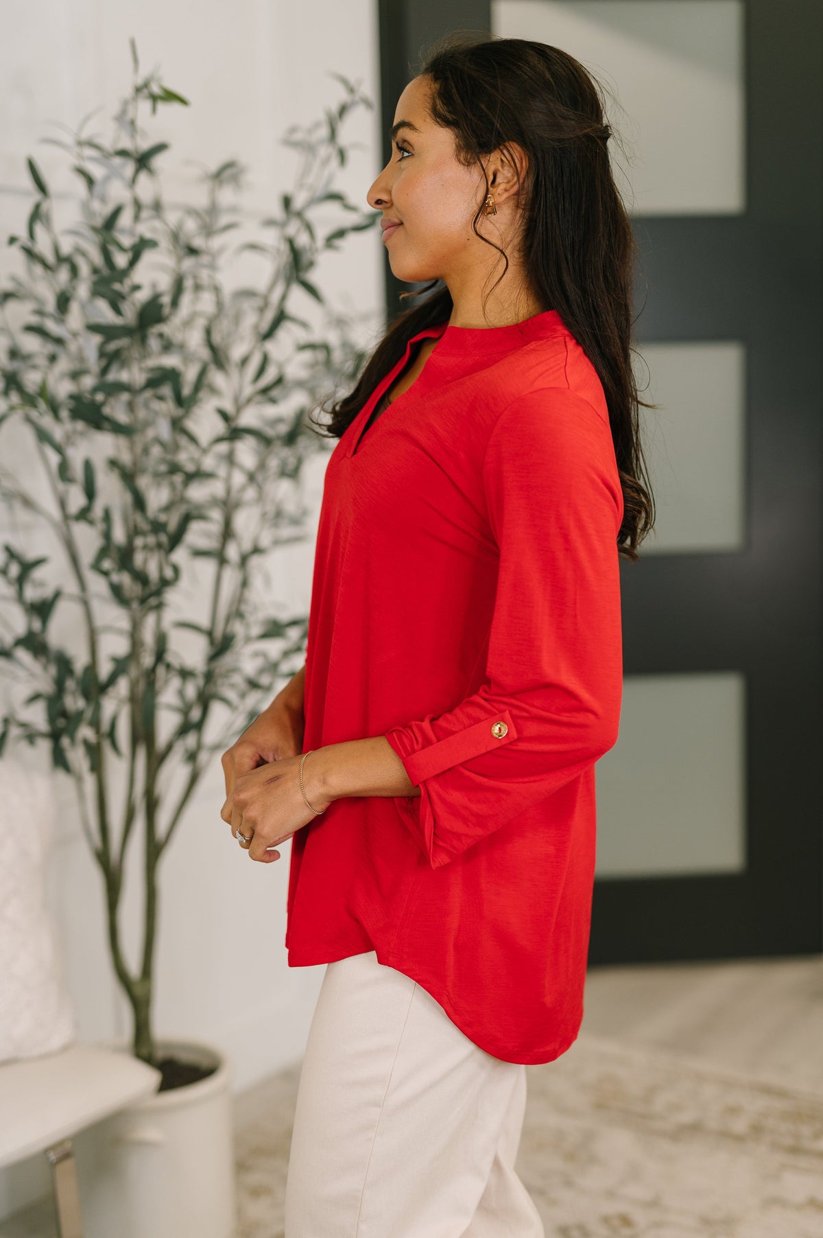 Lizzy Top in Red-Womens-Villari Chic, women's online fashion boutique in Severna, Maryland
