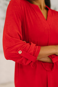 Lizzy Top in Red-Womens-Villari Chic, women's online fashion boutique in Severna, Maryland