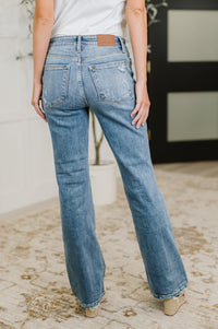 Judy Blue Mid Rise Vintage Wash Bootcut Jeans-Womens-Villari Chic, women's online fashion boutique in Severna, Maryland