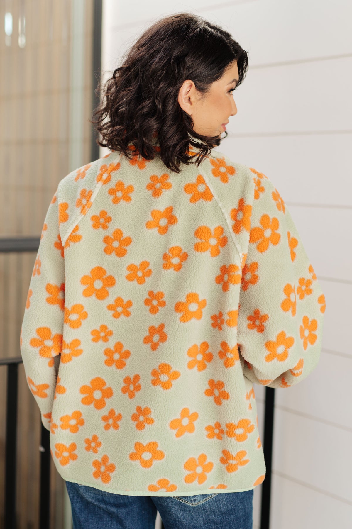 Love It Don't Leave It Floral Fleece Jacket-Layers-Villari Chic, women's online fashion boutique in Severna, Maryland