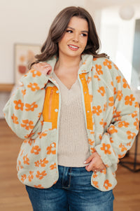 Love It Don't Leave It Floral Fleece Jacket-Layers-Villari Chic, women's online fashion boutique in Severna, Maryland