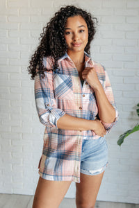 Lumber Jill Plaid Button Down-Tops-Villari Chic, women's online fashion boutique in Severna, Maryland