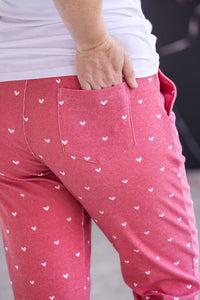 Classic Joggers - Sweetheart Red-bottoms-Villari Chic, women's online fashion boutique in Severna, Maryland