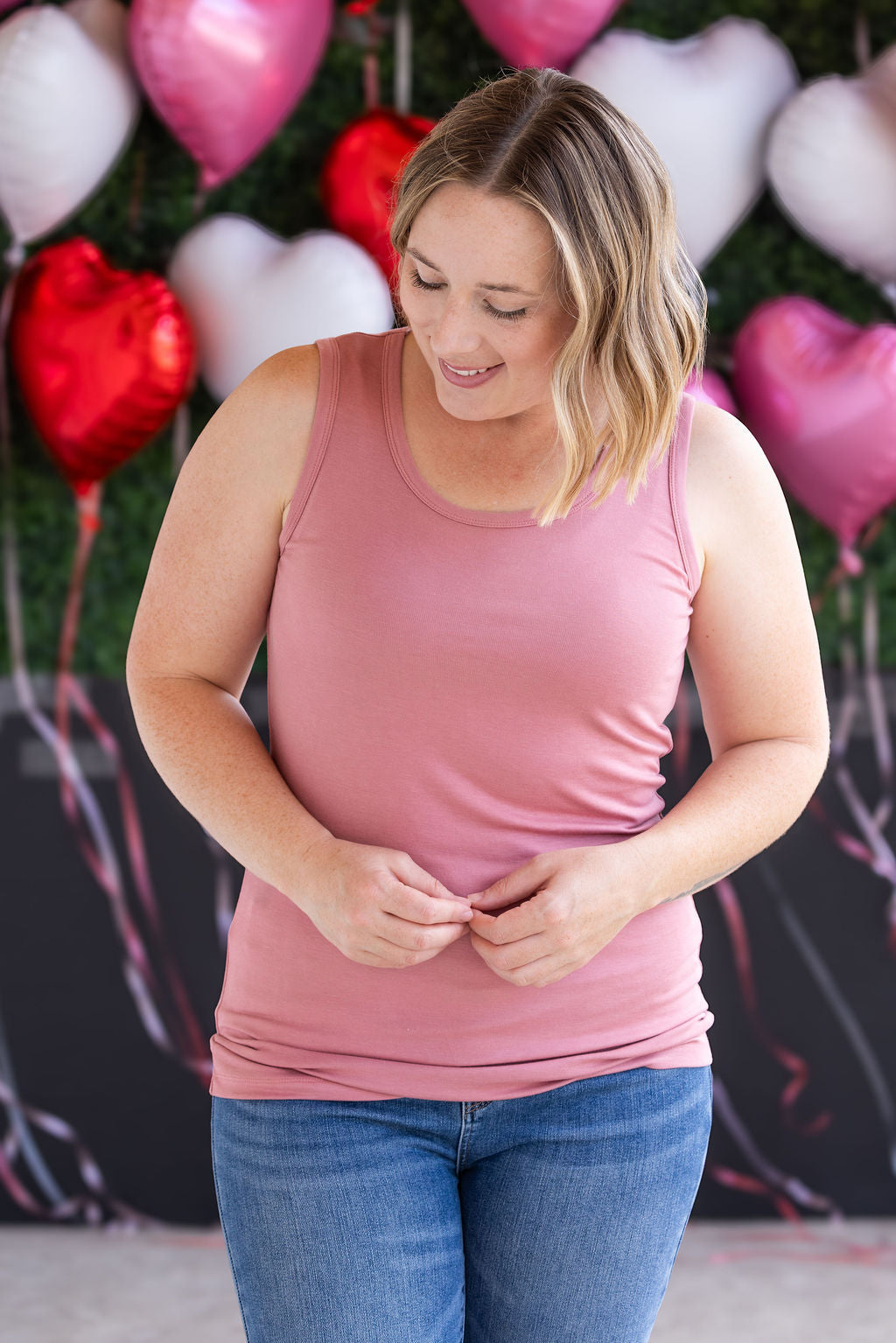 Ava Tank - Rose-tank-Villari Chic, women's online fashion boutique in Severna, Maryland