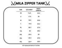 Mila Zipper Tank - Blue-clothing-Villari Chic, women's online fashion boutique in Severna, Maryland